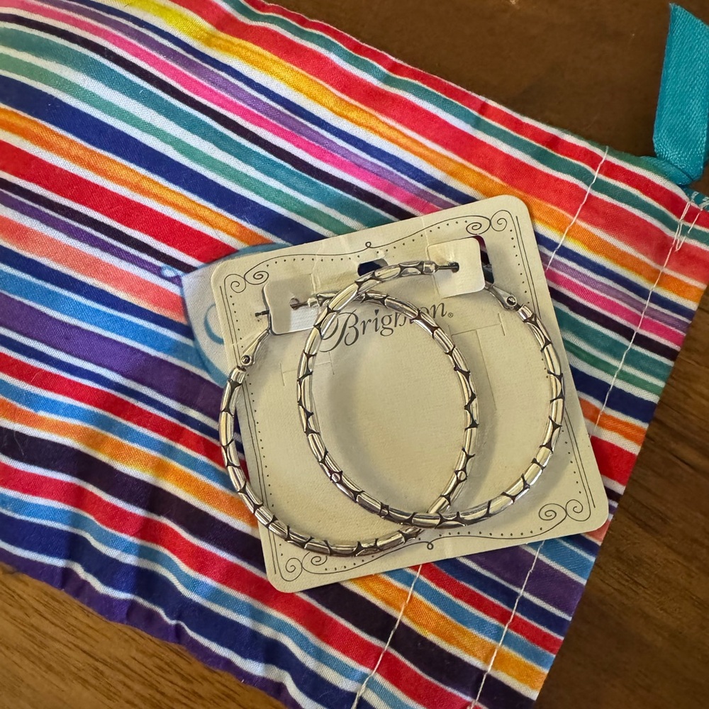 Brighton Silver Hoop Earings